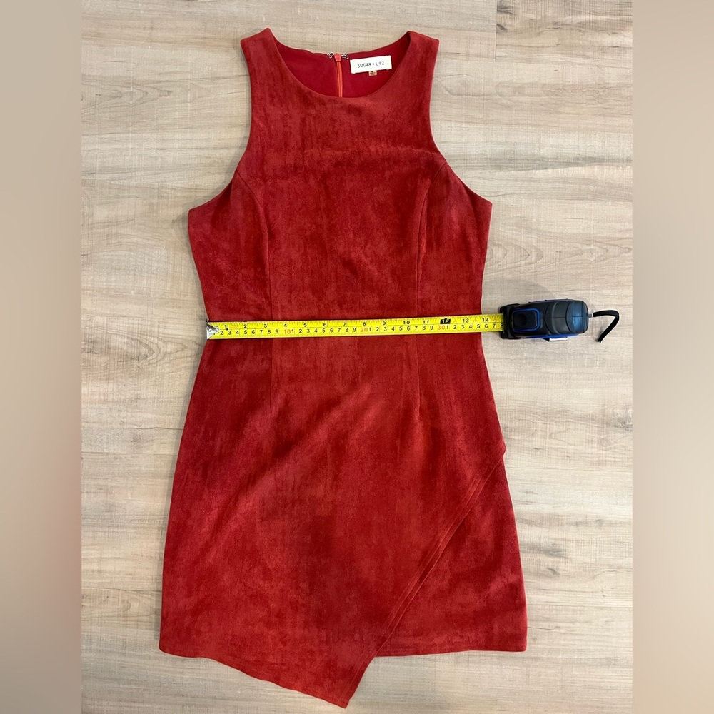 Rust Red Cocktail Dress - Picture 2 of 5